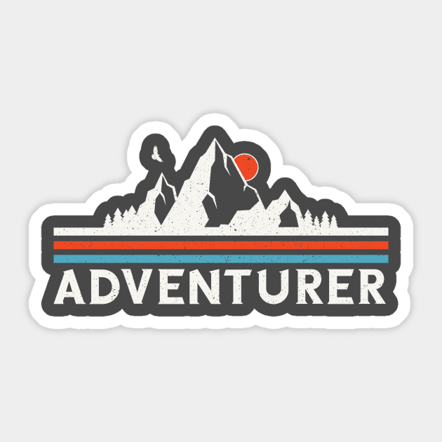 Adventurer Sticker by adcastaway